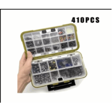 Набір рибальських снастей для прісноводних рыб 410 штук в кейсе