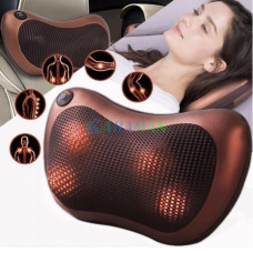 Масажна інфрачервона подушка Massage Pillow / роликовий масажер для шиї та тіла з підігрівом